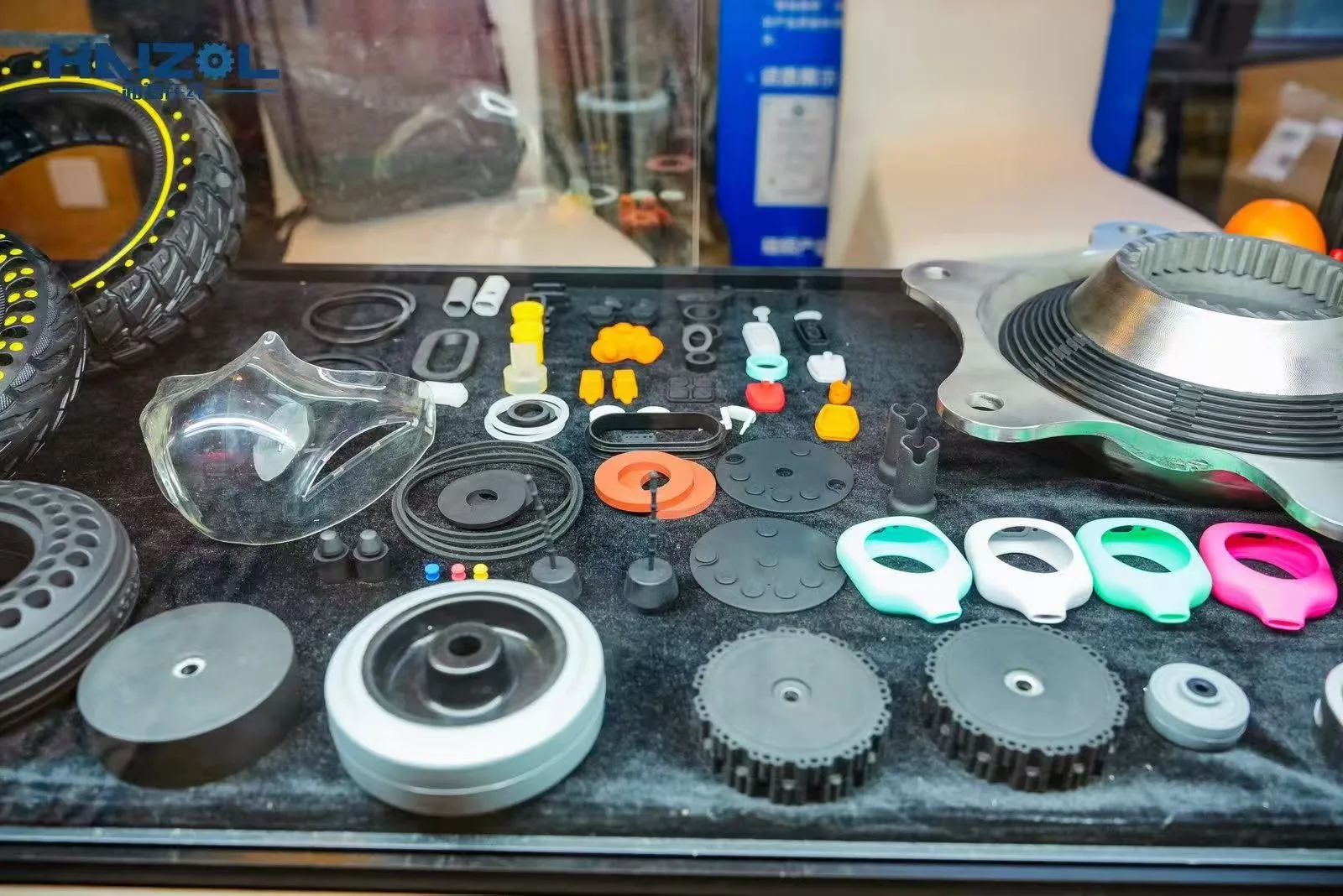 Fluid equipment sealing parts and custom rubber components