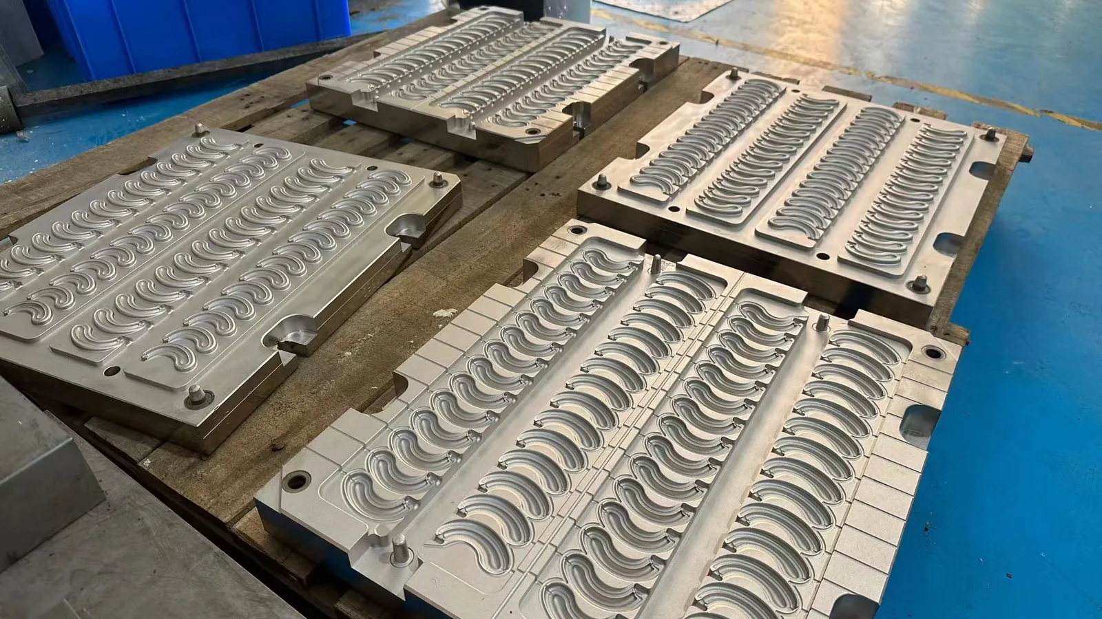 Precision silicone and rubber mold tooling prepared for production