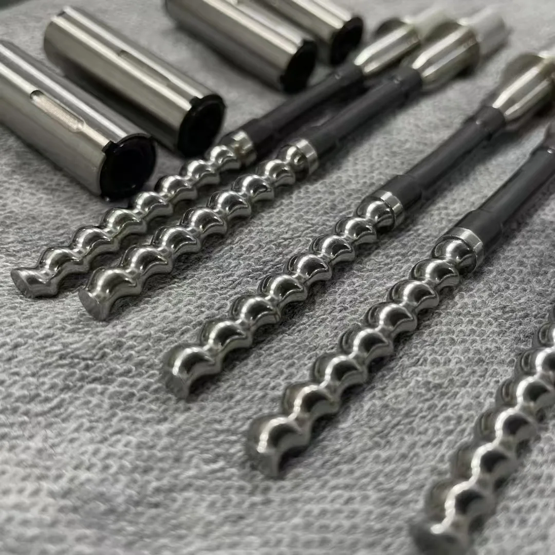 Stainless-steel screw-valve rotors with precision FFKM overmolded sections