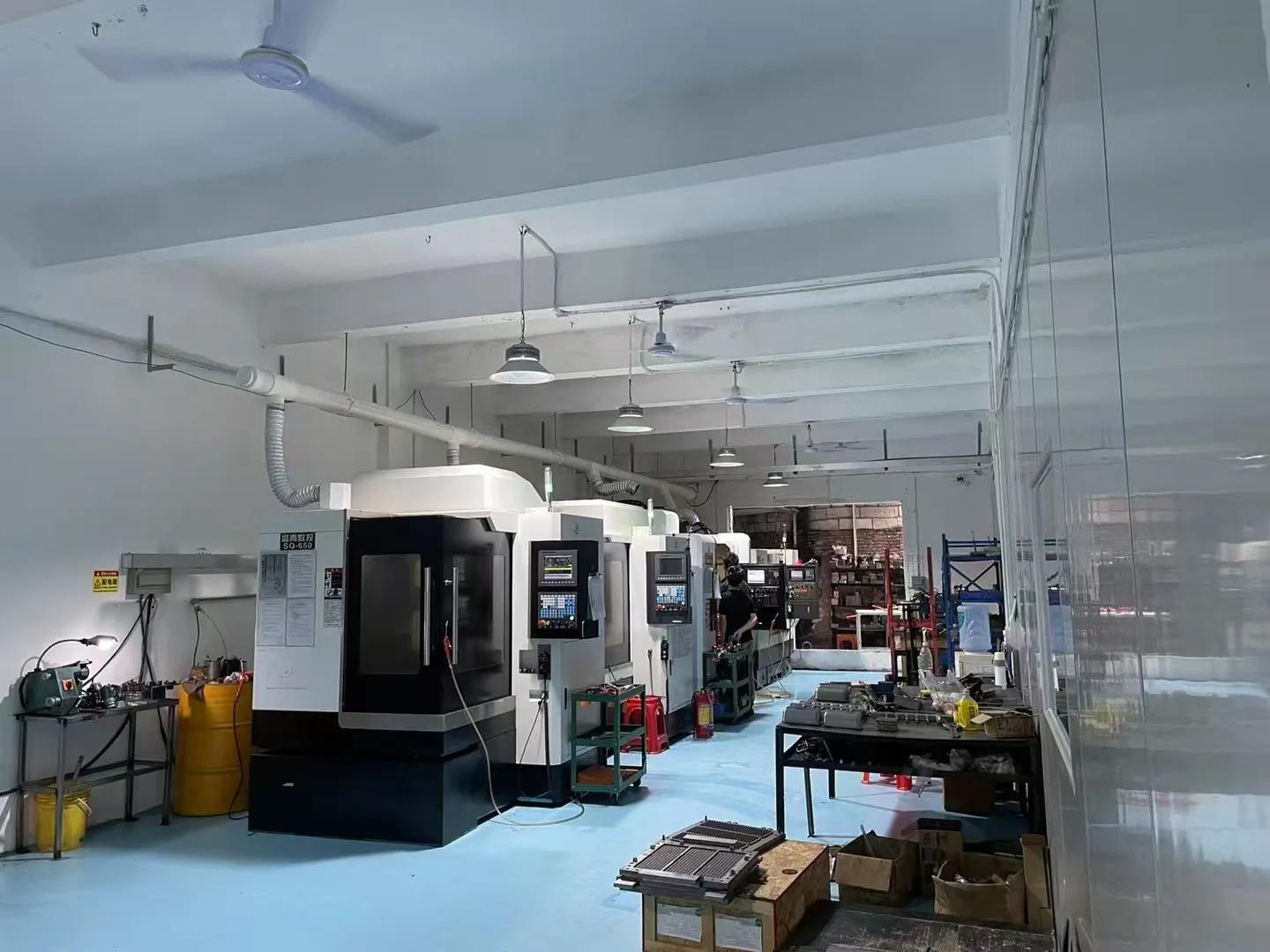 PRESIS CNC machining area for precision liquid silicone rubber molds